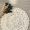 Handmade Boho Macrame Round Rug