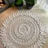 Handmade Boho Macrame Round Rug
