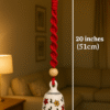 Handcrafted Red Macramé Bell