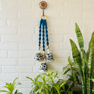Handcrafted Blue Ceramic Bell