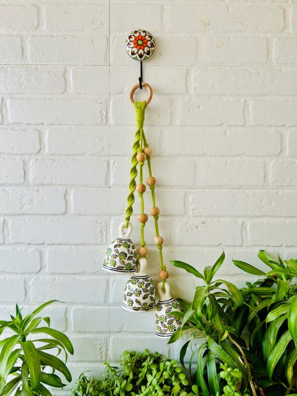 Hand-Painted Ceramic Bell Hanging