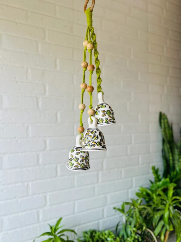Hand-Painted Ceramic Bell Hanging