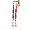 Handcrafted Red Macramé Dual Bell