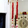 Handcrafted Red Macramé Dual Bell