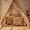 Handwoven Boho Macramé Teepee Tent