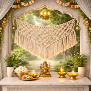 Boho Macrame Temple Wall Hanging