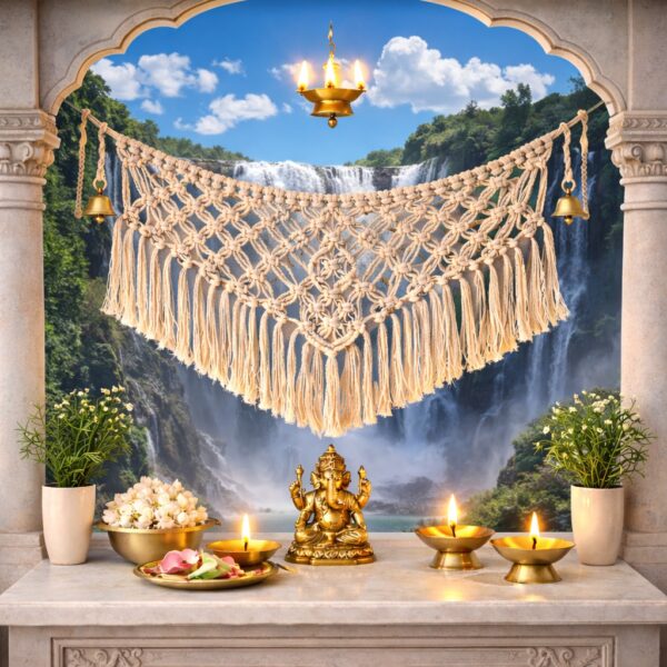 Cotton Macrame Temple Wall Hanging